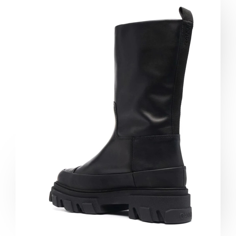 Ganni Black Combat Boots - Picture 2 of 7